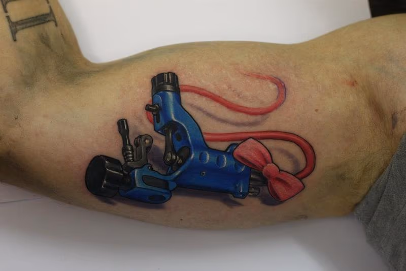 Dragonfly Tattoo Machine Tattoo