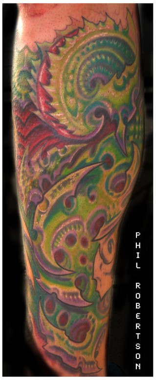 leg sleeve in progress