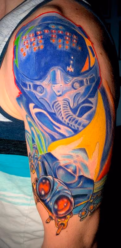 Galaga tattoo