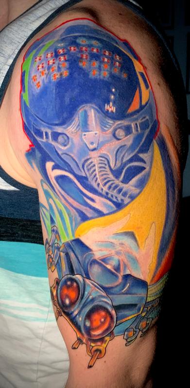 Galaga tattoo