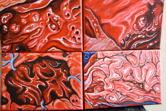 Wound series paintings...