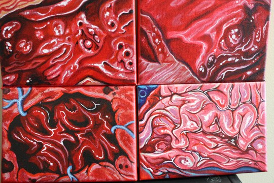 Wound series paintings...