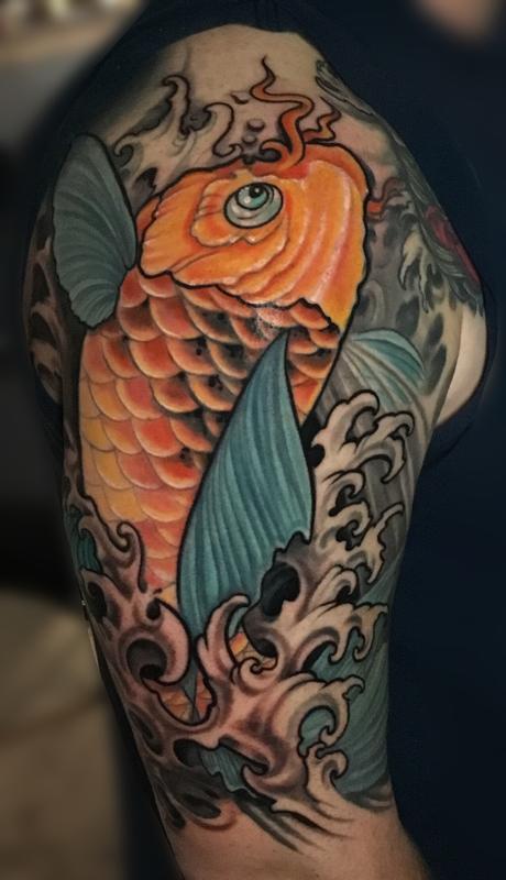 Koi fish tattoo