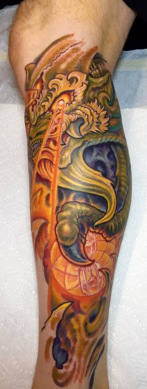 Bio foo dog tattoo