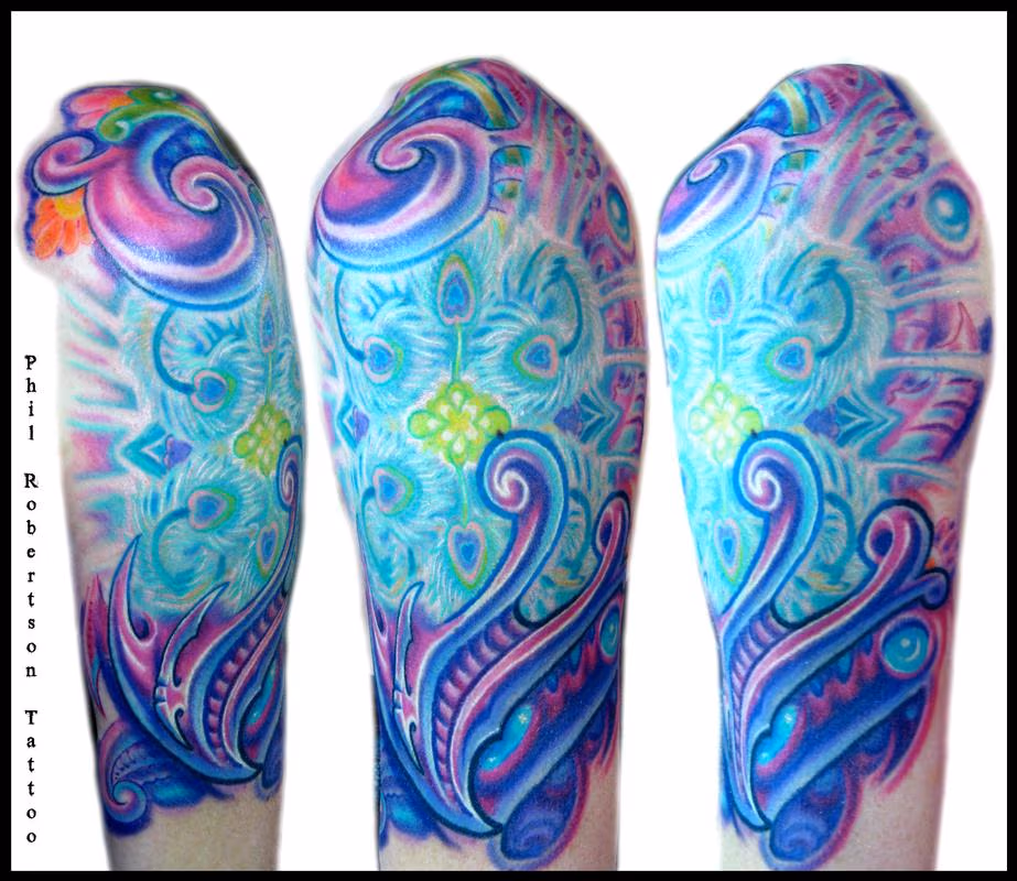 Biomechanical girly tattoo