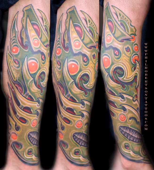bio organic color tattoo