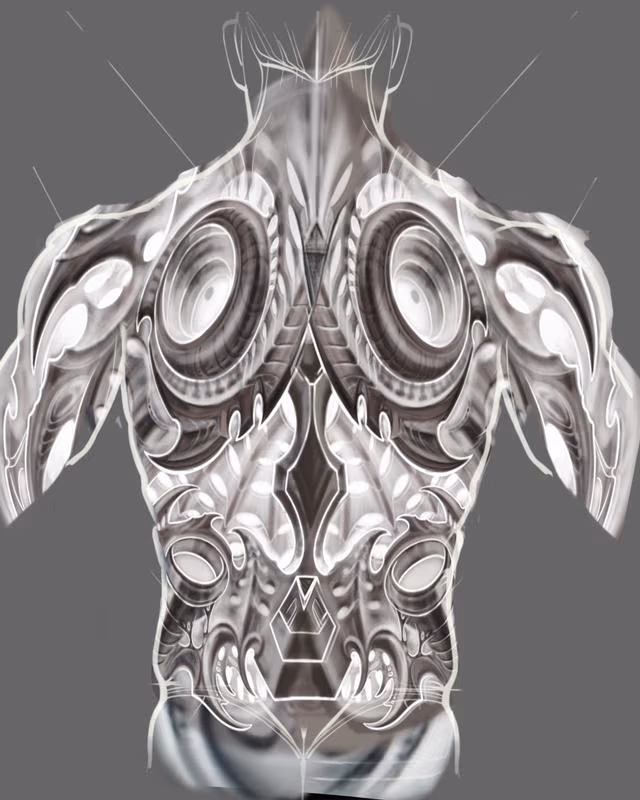 Biomech back art