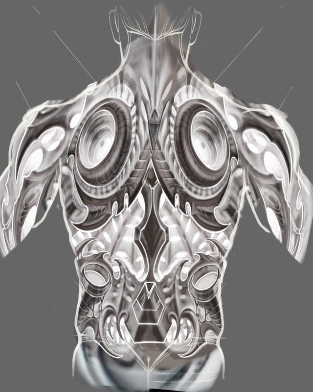 Biomech back art