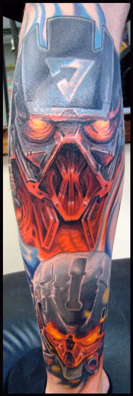 Killzone video game color tattoo