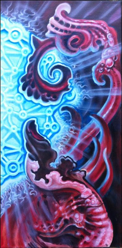 Collaborative painting with Muriel Zao