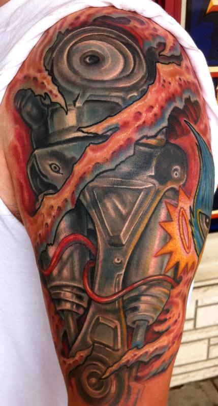 Terminator arm tattoo