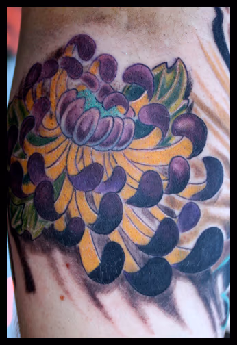 Japanese flower tattoo