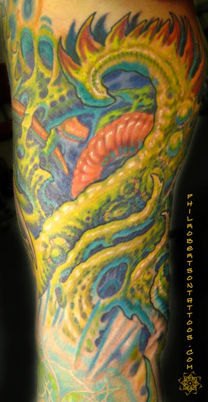 Bio organic color tattoo