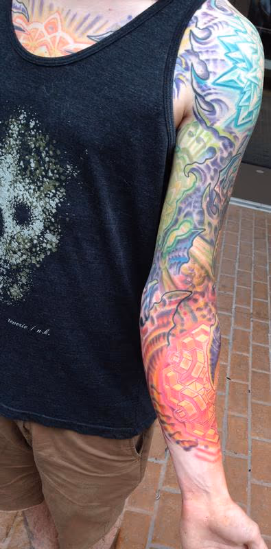 bio sleeve in progress