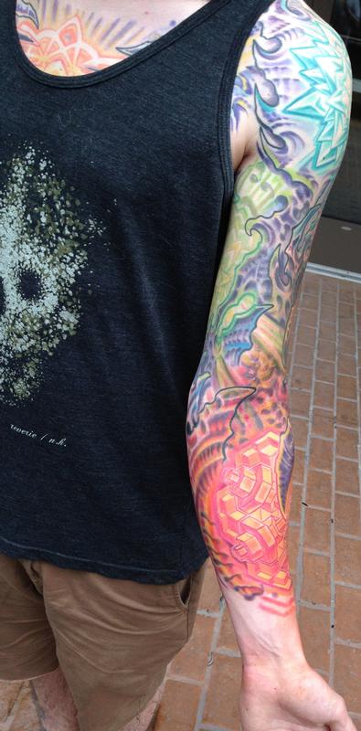 bio sleeve in progress