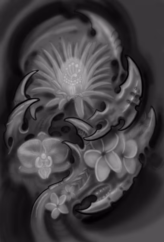 flower and biomech