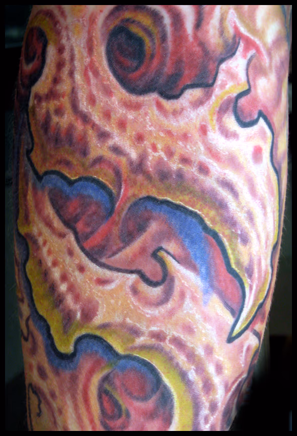 Innerarm bio organic tattoo..