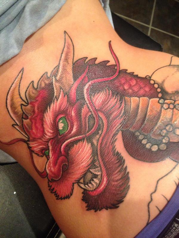 Crimson Dragon Tattoo