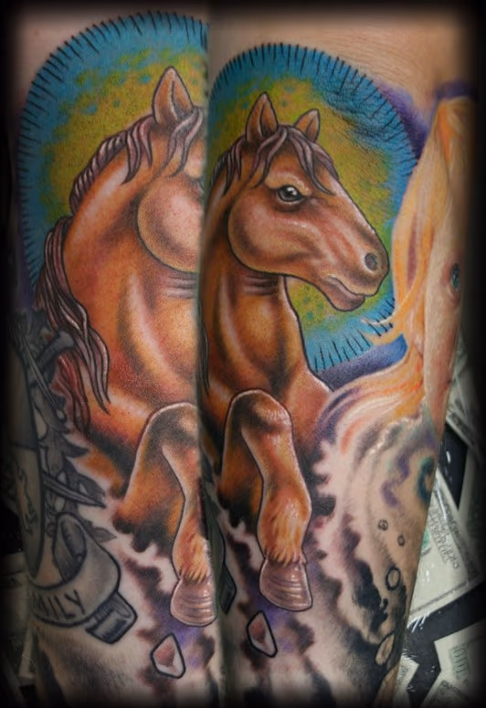 Daddy Horse Tattoo
