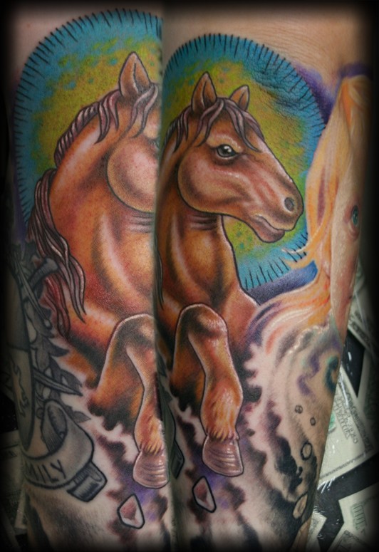 Daddy Horse Tattoo