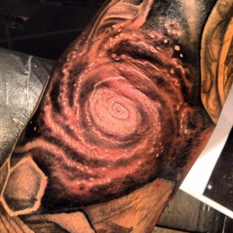 Outerspace Galaxy Tattoo