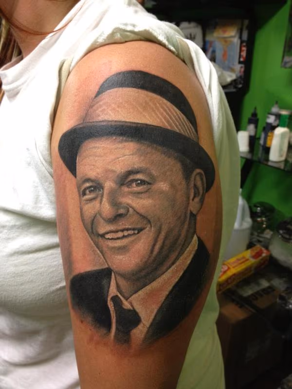 Sinatra Portrait By Steve Monie