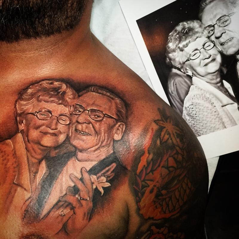 Wedding Photo Memorial Tattoo