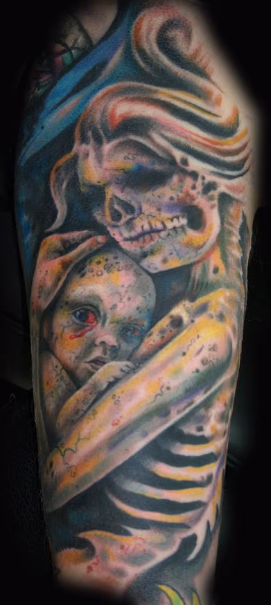 Mother and Child Tattoo