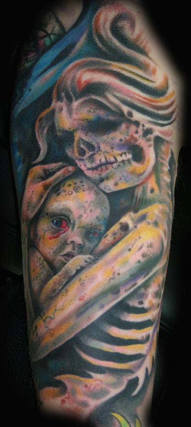 Mother and Child Tattoo