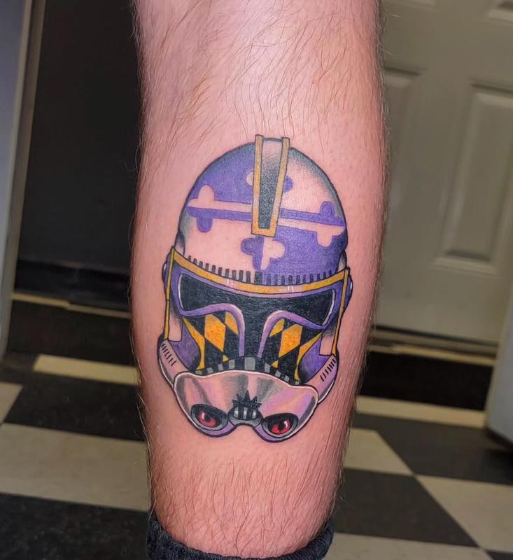 Baltimore Storm Trooper tattoo by @ness_tat2
