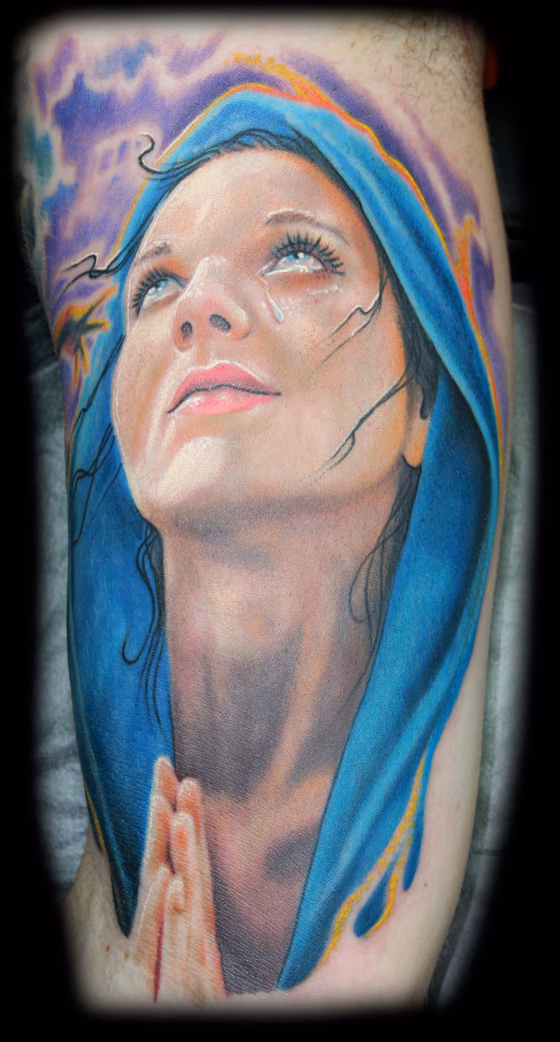 Virgin Mary Tattoo