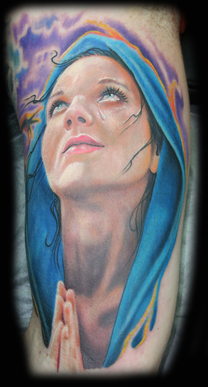 Virgin Mary Tattoo