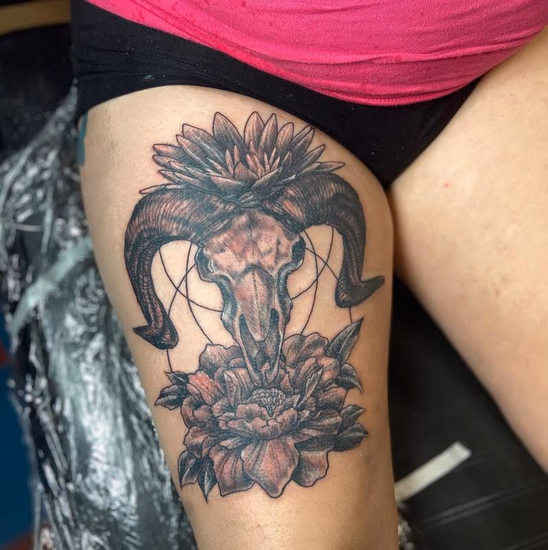 Goat Skull Tattoo