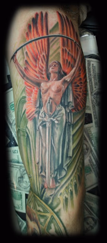 Gothic Angel Tattoo
