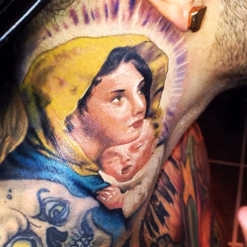 David Correy's Neck Tat