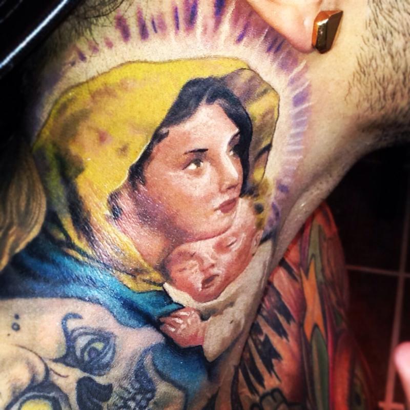 David Correy's Neck Tat