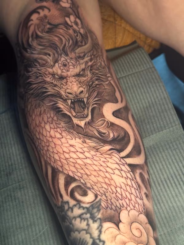 Evil Dragon Tattoo