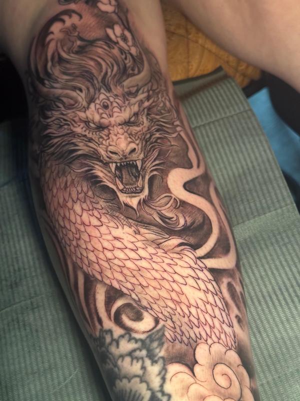 Evil Dragon Tattoo