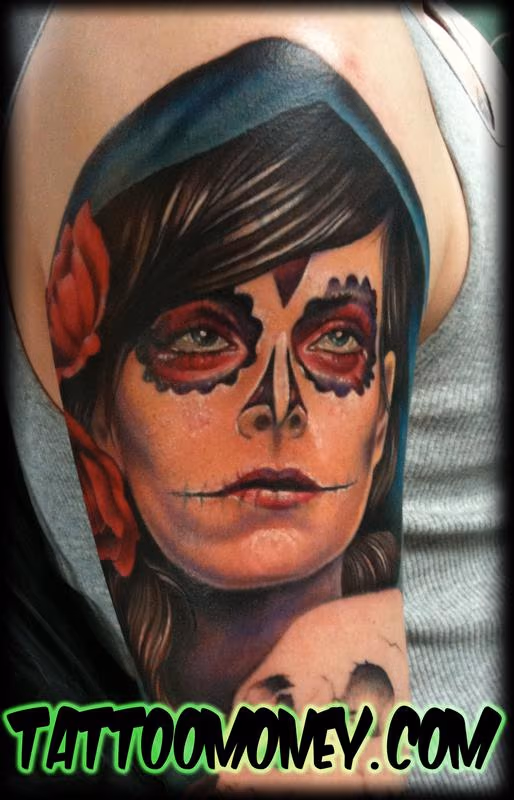Day of The Dead Girl Tattoo