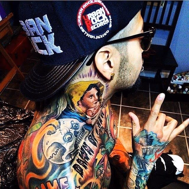 David Correy’s Neck Tattoos