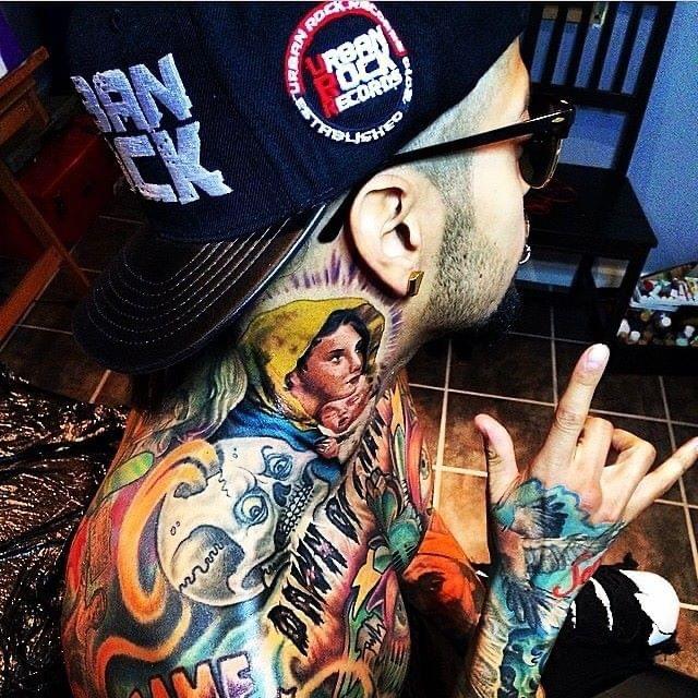 David Correy’s Neck Tattoos