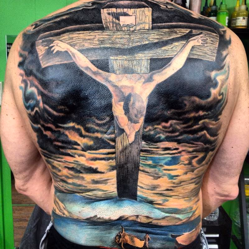 Salvador  Dali Inspired Back Piece