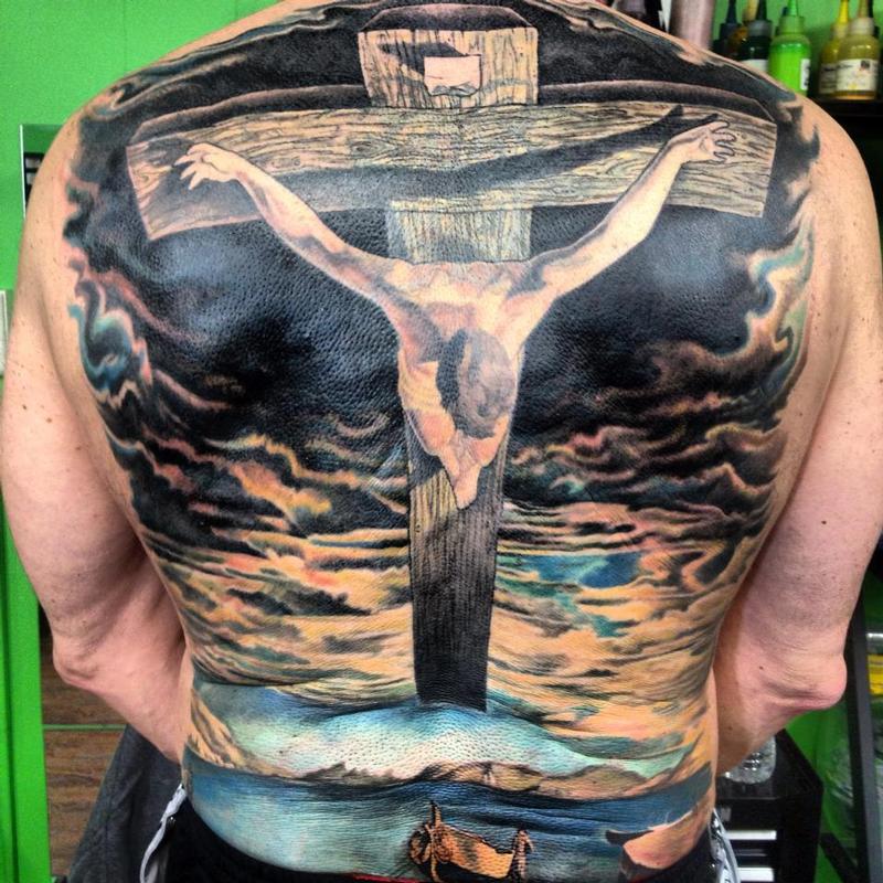 Salvador  Dali Inspired Back Piece