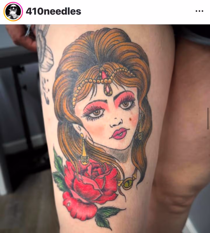 Traditional Beauty by @410needles