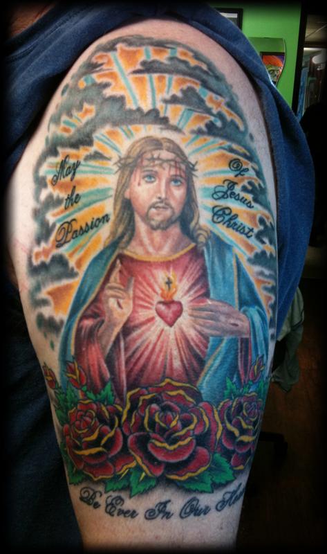 Ed's Jesus Tattoo
