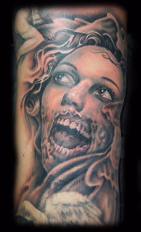 Zombie Angel Tattoo