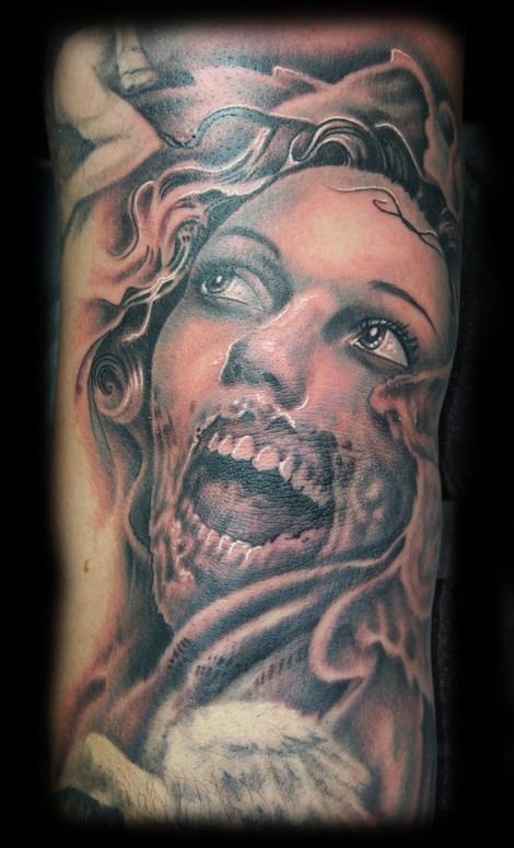Zombie Angel Tattoo