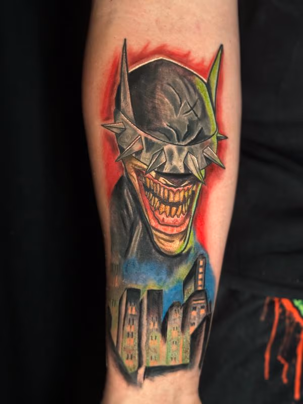 “Batman Who Laughs” by @Ness_tat2