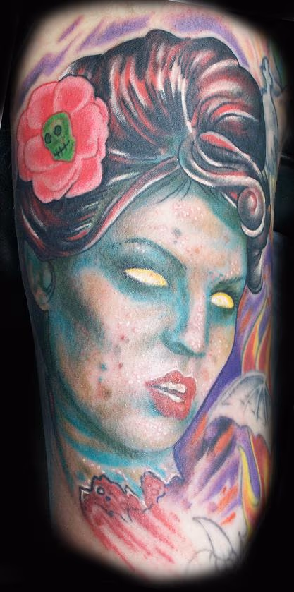 Monica Renee Zombie Pin-up Tattoo