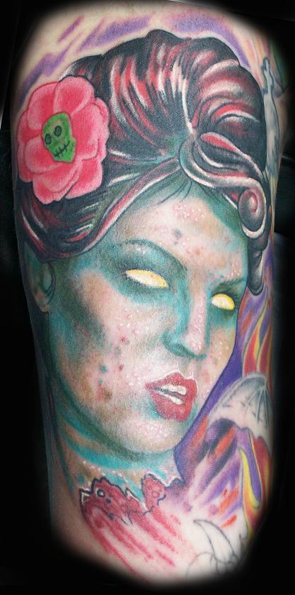 Monica Renee Zombie Pin-up Tattoo